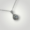 droplet | 2克拉莫桑石項鍊
