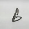 Twilight Flow Pavé Ring | 暮光流線微鑲活圍戒的正面精致細節與金屬質感 - Ostialia 奧斯提亞