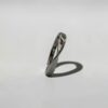 Mirage Fluid Silver Band | 幻影流線白銀戒的正面戒環質感與線條 - Ostialia 奧斯提亞