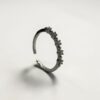 Royal Crown Crystal Open Ring | 璀璨皇冠晶石開口戒的戒環弧度與開口結構 - Ostialia 奧斯提亞
