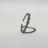 Royal Crown Crystal Open Ring | 璀璨皇冠晶石開口戒的商品主圖與皇冠排鑽細節 - Ostialia 奧斯提亞
