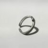 Stellar Double Pavé Open Ring | 繁星雙層開口戒的鏤空雙軌與晶鑽特寫 - Ostialia 奧斯提亞