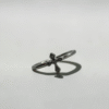 Vintage Cross Micro-Pave Ring | 復古十字架細鑽戒指的商品主圖與微鑲細鑽特寫 - Ostialia 奧斯提亞