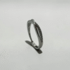 Dual Flow Shimmer Ring (Silver) |白銀雙生流光戒指的雙軌流線與金屬質感主圖特寫 - Ostialia 奧斯提亞