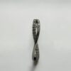 Dual Flow Shimmer Ring (Silver) |白銀雙生流光戒的正面雙軌鑲鑽細節特寫 - Ostialia 奧斯提亞