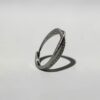 Dual Flow Shimmer Ring (Silver) |白銀雙生流光戒指的戒指弧度與光影特寫 - Ostialia 奧斯提亞