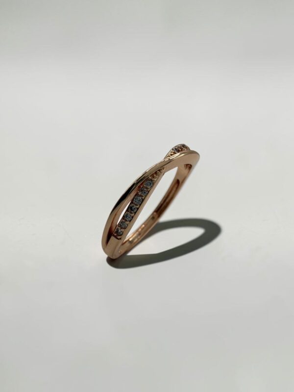 Dual Flow Shimmer Ring (Rose Gold) | 玫瑰金雙生流光戒指 奧斯提亞