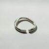 Fluid Adjustable Ring | 白銀流體可調式戒指的流體線條與金屬質感 - Ostialia 奧斯提亞