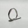 Fluid Adjustable Ring | 白銀流體可調式戒指的側面戒環弧度 - Ostialia 奧斯提亞