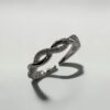 Intertwined Twist Crystal Open Ring | 雙生麻花排晶開口戒的交織線條與光影 - Ostialia 奧斯提亞